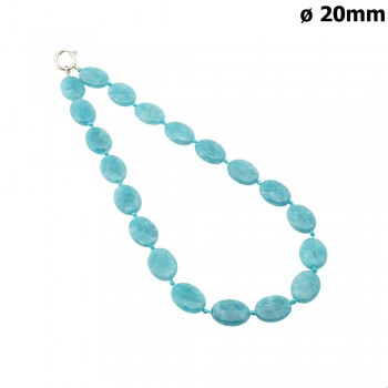 Намисто з натурального каміння бірюзове (13465)