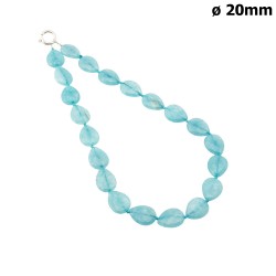 Намисто з натурального каміння бірюзове (13467)