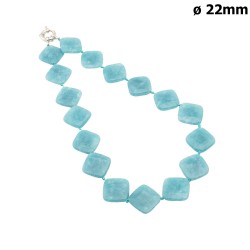Намисто з натурального каміння бірюзове (13468)