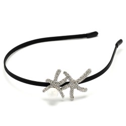 Обруч для волосся з прикрасою зі страз (12570)