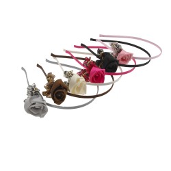 Набір обручів для волосся з бантом і ланцюжком (6395)