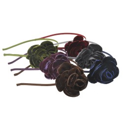 Набір обручів для волосся з велюровим бантом (6410)