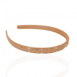 Обруч для волос пластиковый со стразами (2539.1)