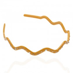 Обруч для волос пластиковый со стразами (2540.2)