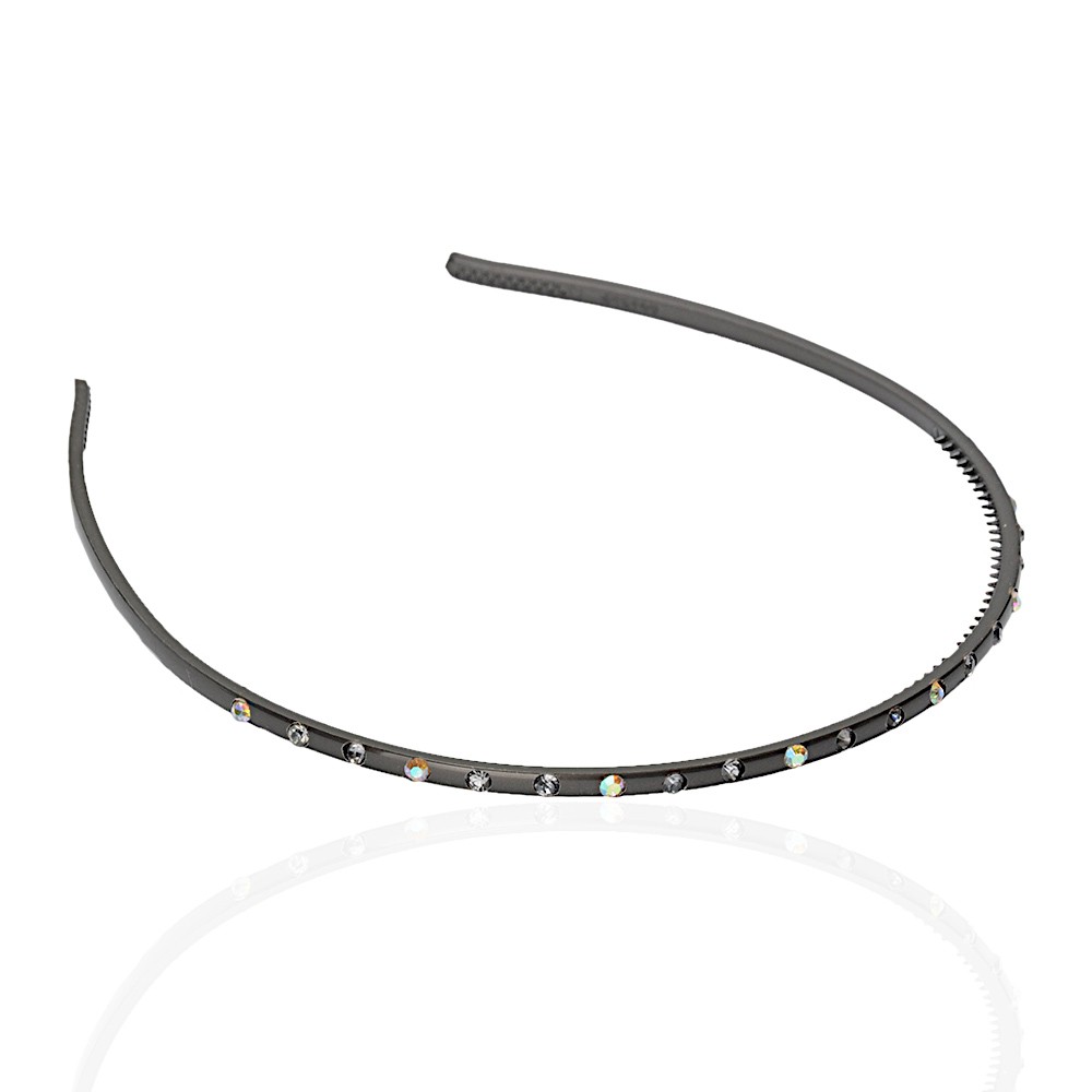 Обруч для волосся пластиковий зі стразами (2434.2) 2