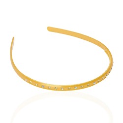 Обруч для волос пластиковый со стразами (2535.2)