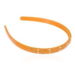 Обруч для волосся пластиковий зі стразами (2539)