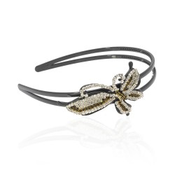 Обруч для волосся пластиковий з прикрасою (2575)