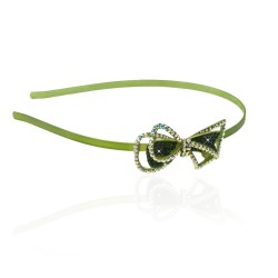 Обруч для волосся металевий з прикрасою зі страз (3815)