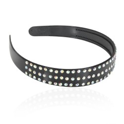 Обруч для волосся пластиковий зі стразами (4827)