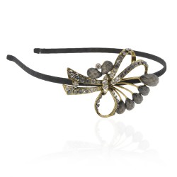 Обруч для волос металлический с украшением (5301)