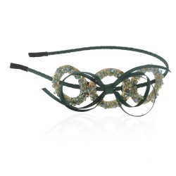 Обруч для волосся з прикрасами зі страз (7061)