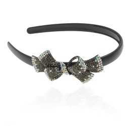 обруч для волосся пластиковий з прикрасою (8478)