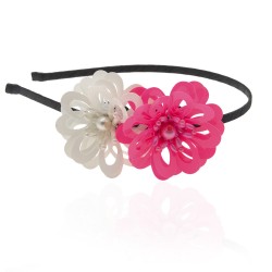 Обруч для волосся металевий з прикрасою (8614)