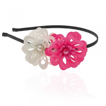 Обруч для волосся металевий з прикрасою (8614)