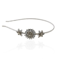 Обруч для волосся з прикрасами зі страз (8623)
