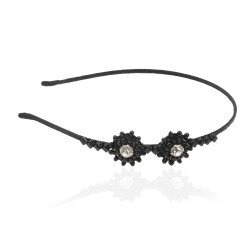 Обруч для волосся з прикрасами зі страз (8625)