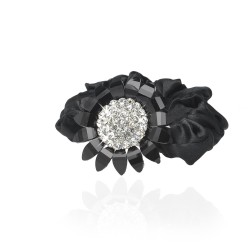 Резинка для волосся шифонова з прикрасою (10951)