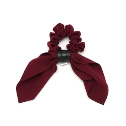  Резинка для волосся твіллі з хусткою з костюмної тканини (15901)