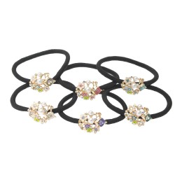 Набір резинок для волосся 6шт різнокольорові (9248)