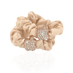 Набір резинок для волосся шифоновий з прикрасою 2шт (10910)