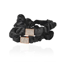 Набір резинок для волосся шифоновий з прикрасою 2шт (10952)