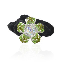 Велюрова резинка для волосся з прикрасою (2667)