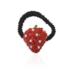 Резинка для волосся з прикрасою Полуниця (2694)