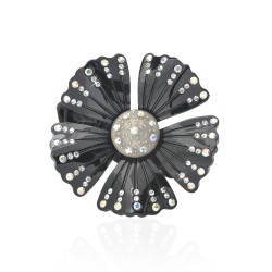 Резинка для волос шифоновая с украшением (3554)