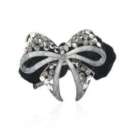 Велюрова резинка для волосся з прикрасою (3828)