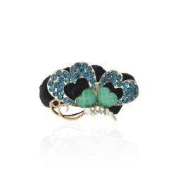 Велюрова резинка для волосся з прикрасою (4508)