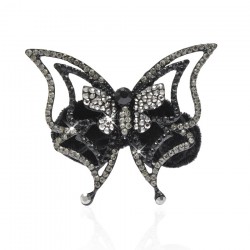 Велюрова резинка для волосся з прикрасою (5499)