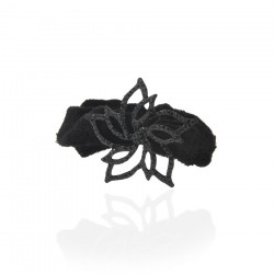 Велюрова резинка для волосся з прикрасою (6009)