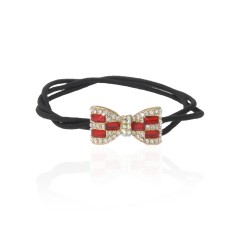 Резинка для волосся потрійна з прикрасою (7463)