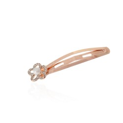 Заколка-хлопушка для волос со стразами 6.8см (13914)