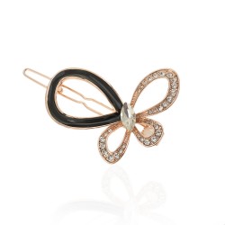 Заколка-защіпка зі стразами 5.7см (13936)