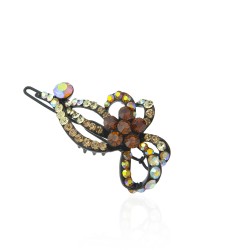 Заколка-защіпка зі стразами 5.3см (2467)