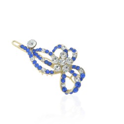 Заколка-защіпка зі стразами 5.3см (11884)