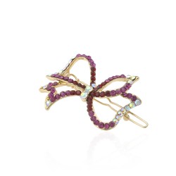 Заколка-защёлка со стразами 5см (3946)