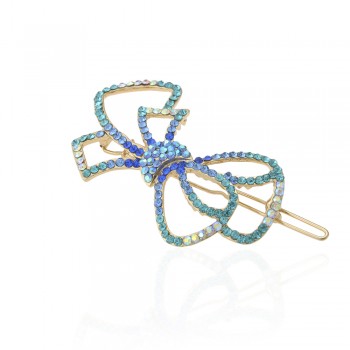 Заколка-защіпка зі стразами 6.8см (11890)