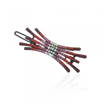 Заколка-защіпка зі стразами 5.9см (11891)