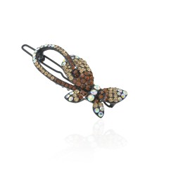 Заколка-защіпка зі стразами 5.8см (6247)