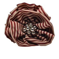 Резинка для волос шифоновая объемная с бантиком (7097)