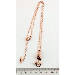 Подвеска на шею с кулоном золотистая (6595)