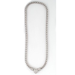 Підвіска на шию срібляста (7557)