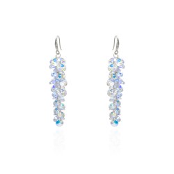 Сережки з камінням сваровськи 14463