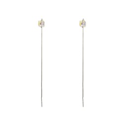 Сережки з камінням сваровськи 14456