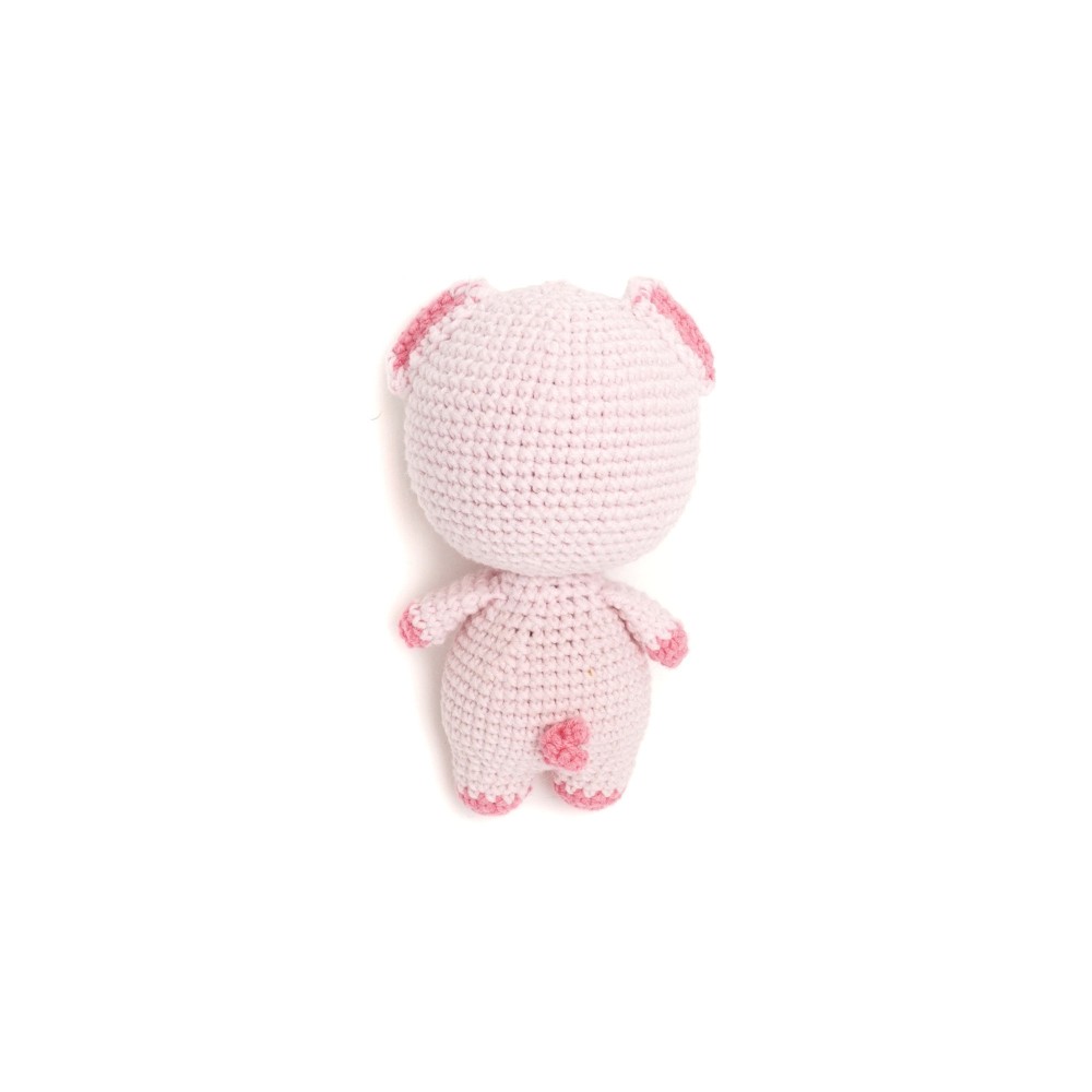 Вязаная игрушка амигуруми Свинка пеппа 12.5см розовая (27856) 2