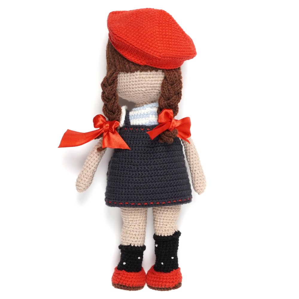 В'язана іграшка амігурумі Дівчинка в червоній шапці 30см (27917) 2