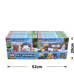 Набір блокових конструкторів Майнкрафт 8шт (30887)